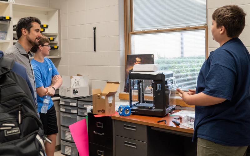 Torch Visits DAR High School Robotics Team